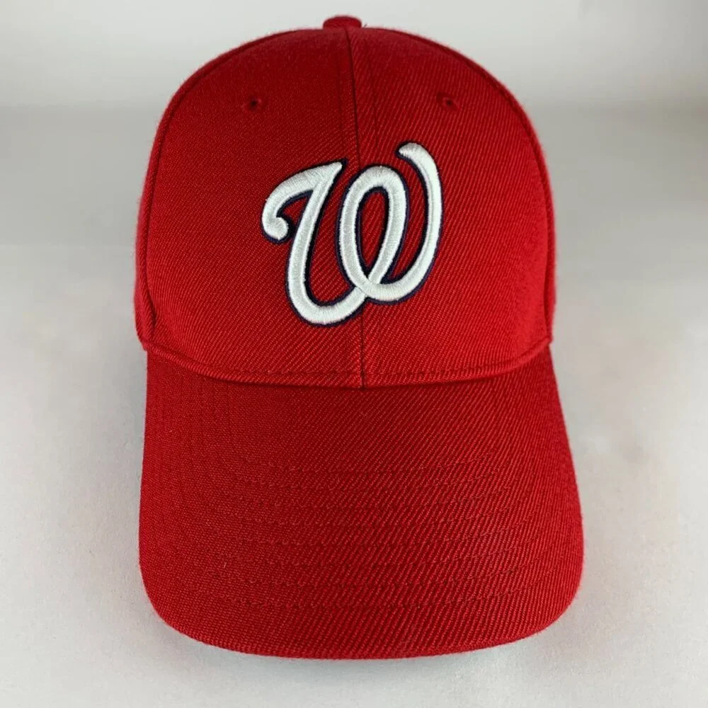 Washington Nationals MLB Red Nike Wool Blend Strapback Adjustable Hat